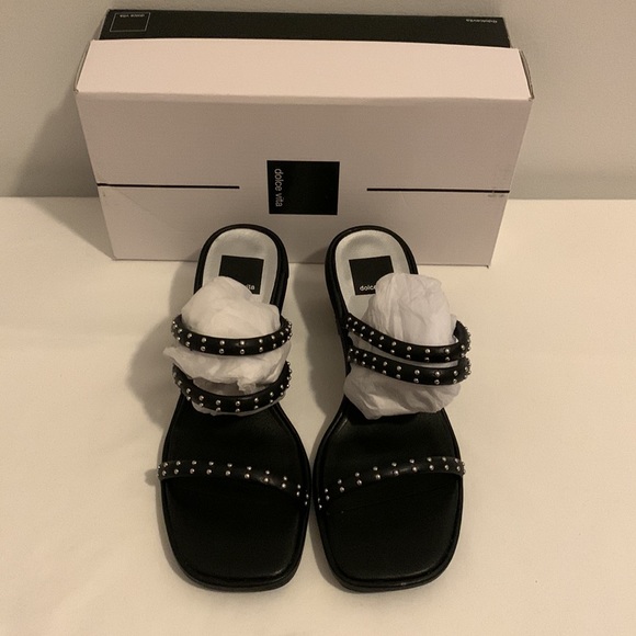 Dolce Vita Shoes - DOLCE VITA SANDALS, FAUX LEATHER, STUDDED, SIZE 8-1/2M